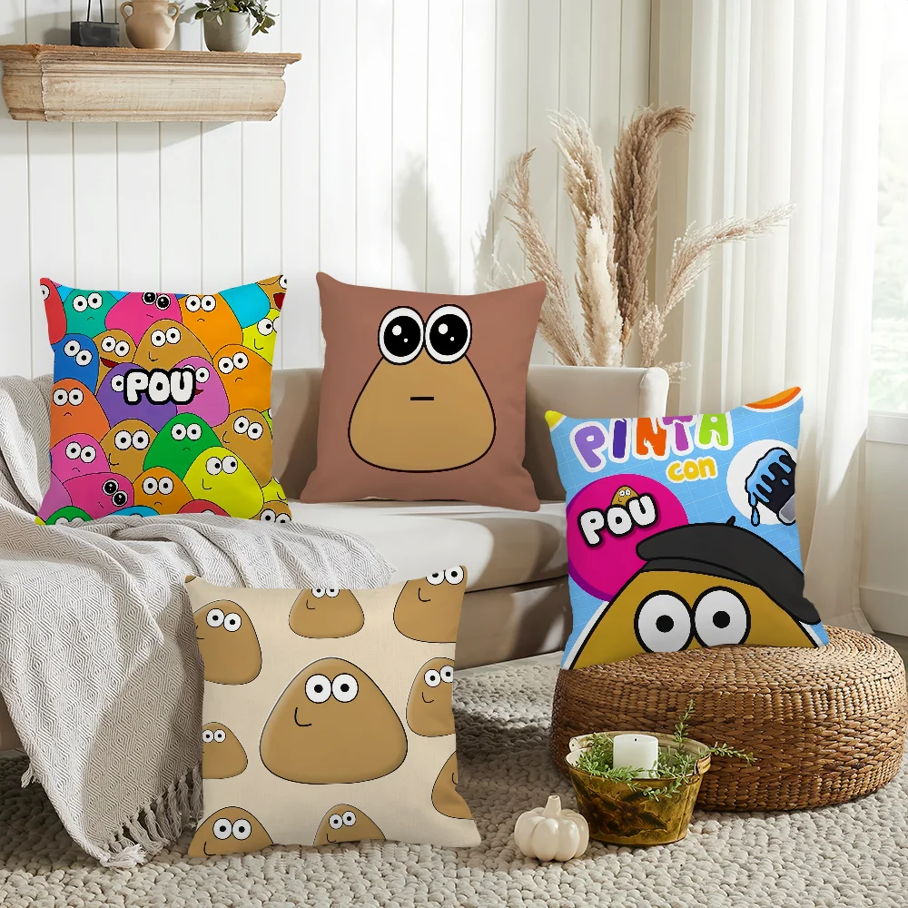 

Hot Game My Pet Pou Pillow Case Home Cushion Cover Suitable For Office Sofa Car Suitable For All Seasons