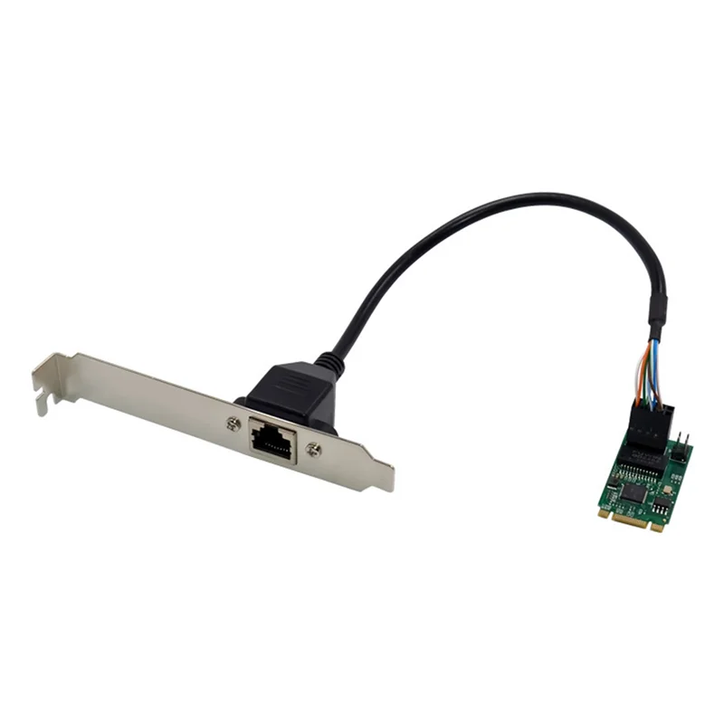 بطاقة شبكة الخادم RISE I225-V M.2 B+M بمنفذ واحد 2.5G I225 B3 بطاقة شبكة معدات التحكم الصناعية