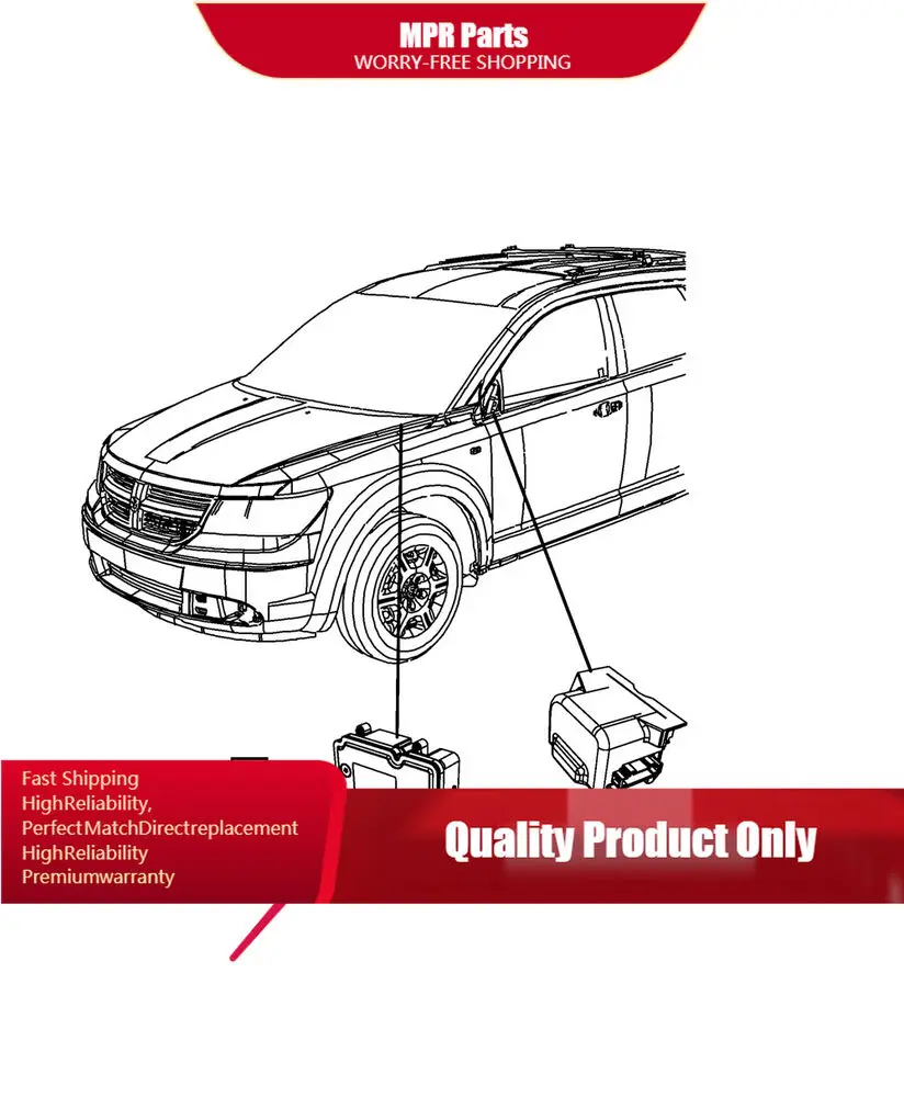 

Fits for Dodge Journey between 2012 and 2017 ABS Control Module 68194693AF