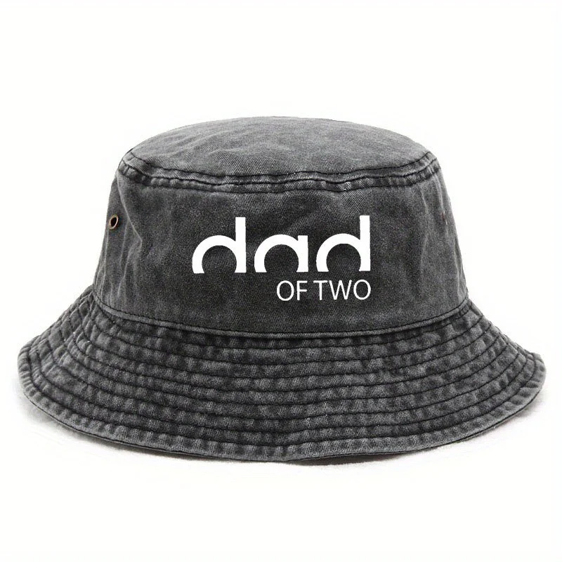 DAD TO TWO Printed Fisherman Hat - Lightweight And Breathable Outdoor Fisherman Hat, Suitable for Camping, Travel, Hiking, Hand