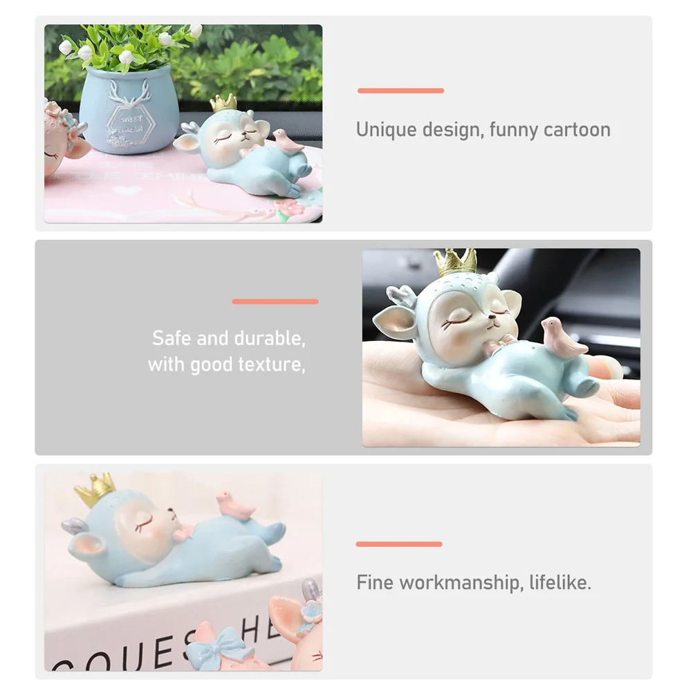 

Fawn Cake Decoration Picks Cartoon Resin Cute Cupcake Picks Perfect For Party Decorations