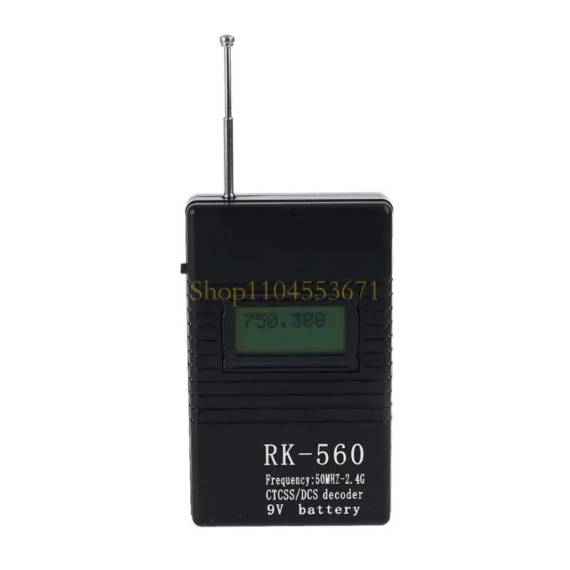 Best Seller Handheld 50MHz-2.4GHz Frequency Counter Easy Operation RK560 Frequency Counter for DCS and CTCSS Frequency Test
