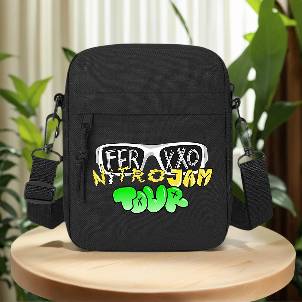 Cool Glasses Nitro Jam Tour Graffiti Men Crossbody Bag Single Shoulder Women Cartoon Anime Film Printing Design Unisex