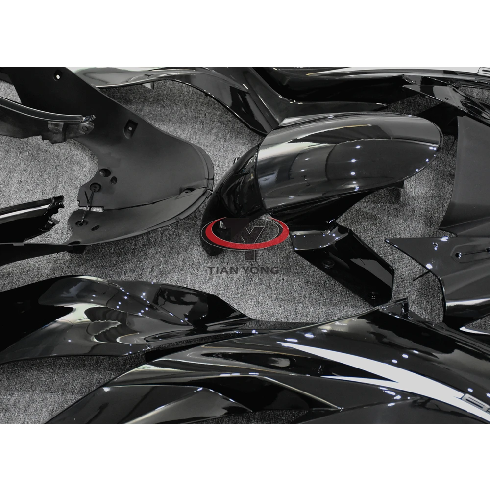 Motorcycle Full Fairing Kit For ZX6R 2013 2014 2015 2016 2017 2018 ZX 6R 636 Bodywork Cowling Bright black latte art view 5