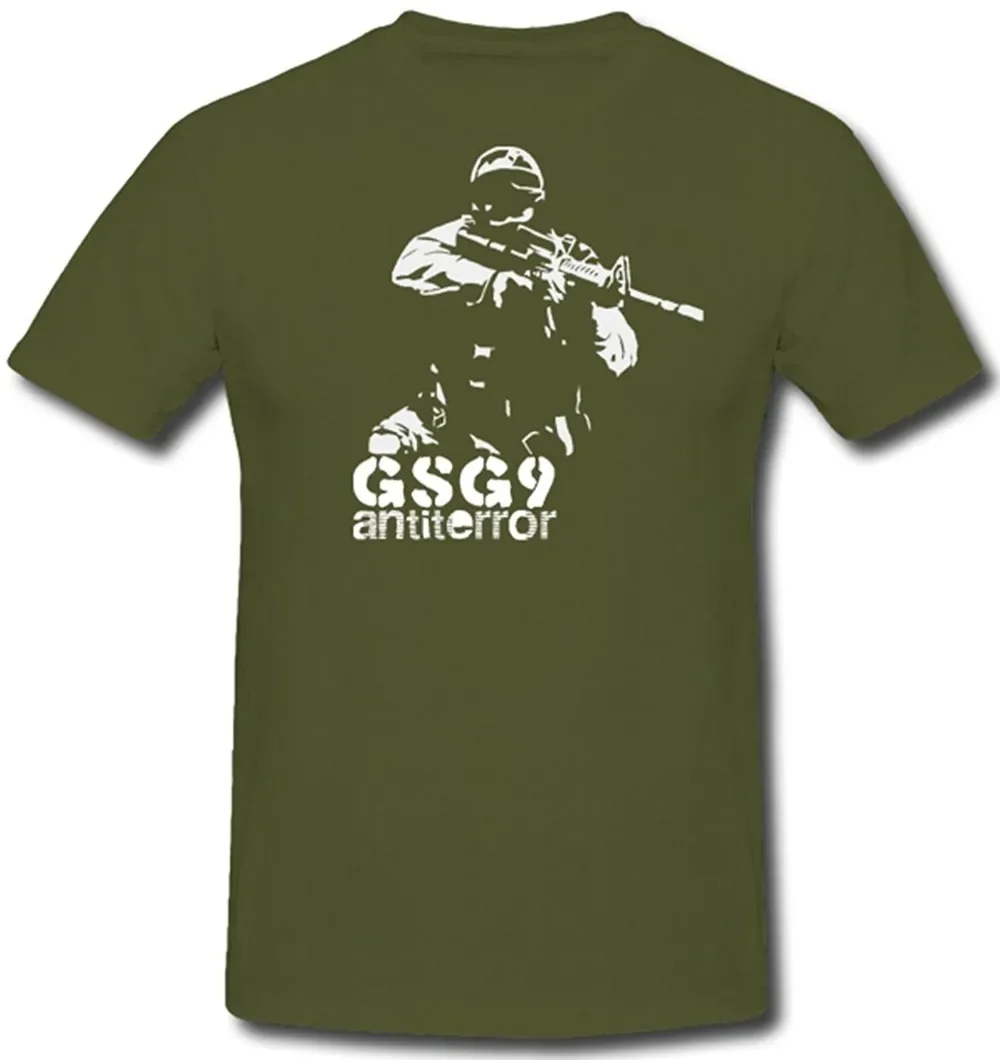 German Border Guard Group GSG 9 Anti-terrorism Unit T-Shirt 100% Cotton O-Neck Summer Short Sleeve Casual Mens T-shirt
