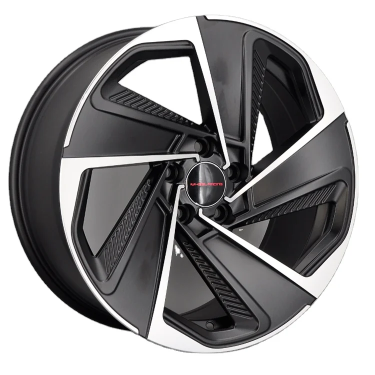 

18 Inch 5 Lug Stagger Car Rims Black Car Wheels Rims 5 X 112