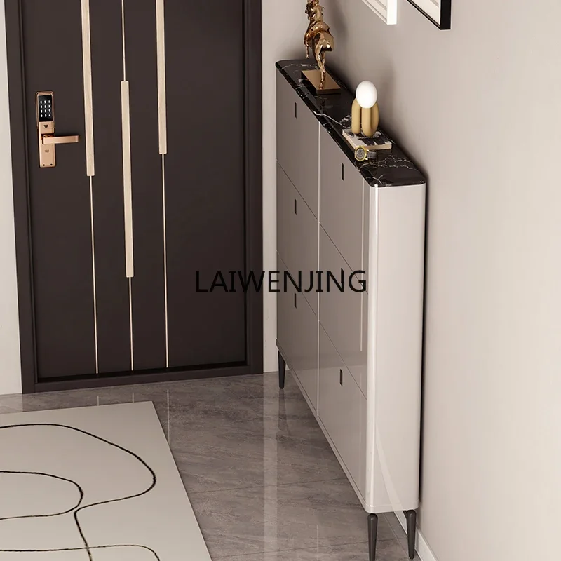 LYN ultra-thin tipping bucket shoe cabinet, new entrance modern shoe cabinet at the entrance