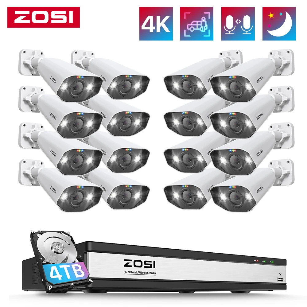 Zosi 16CH 8MP Poe S…