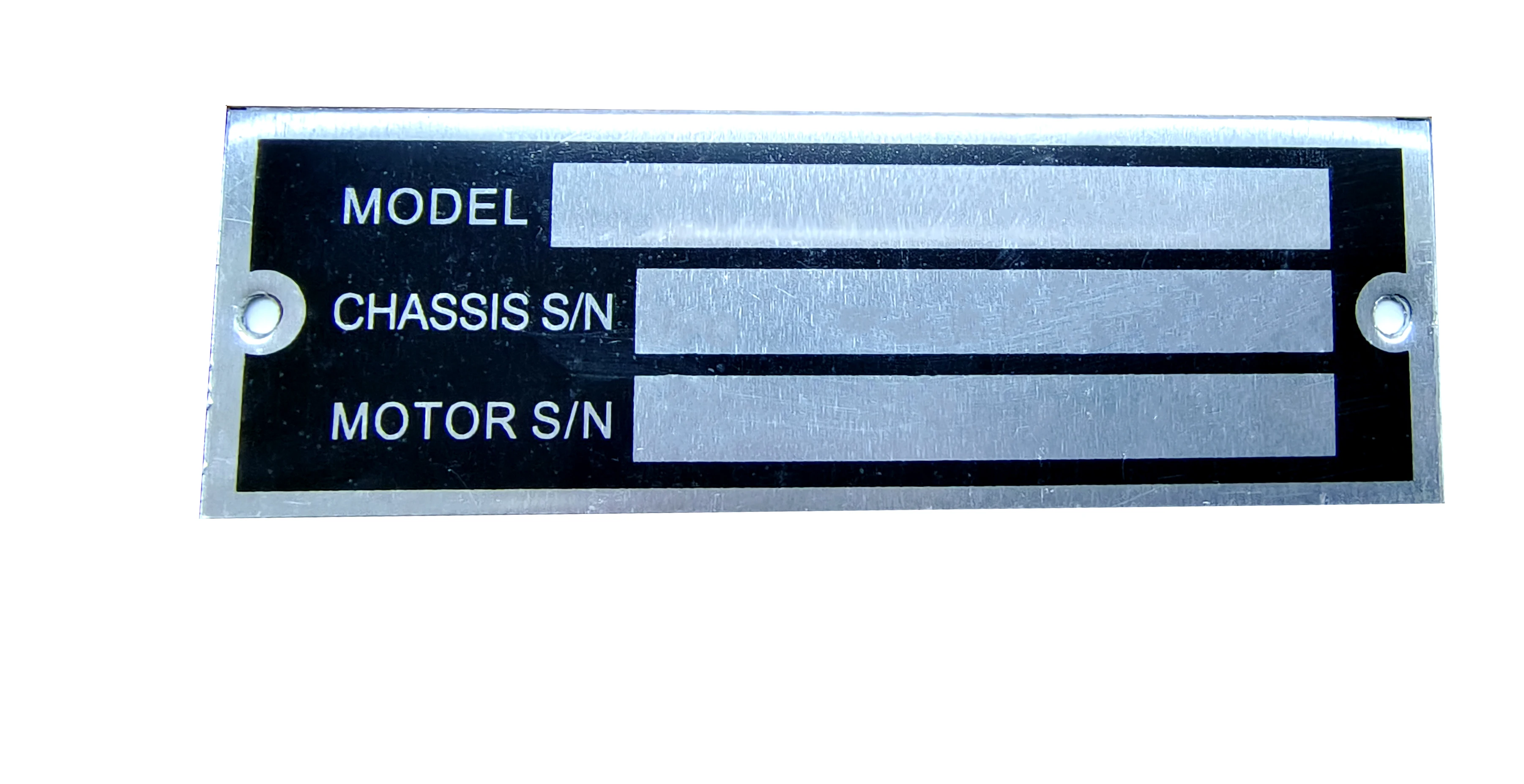 Blank or Pre- Engraved VIN SERIAL ID TAG PLATE DATA CAR TRUCK HOT ROD EQUIPMENT TRAILER