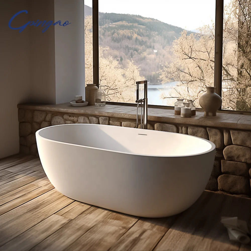 Free-standing Bathtub, Scratch-resistant, Single Luxury Bathtub, Easy To Clean, Suitable for Bathroom Hotels