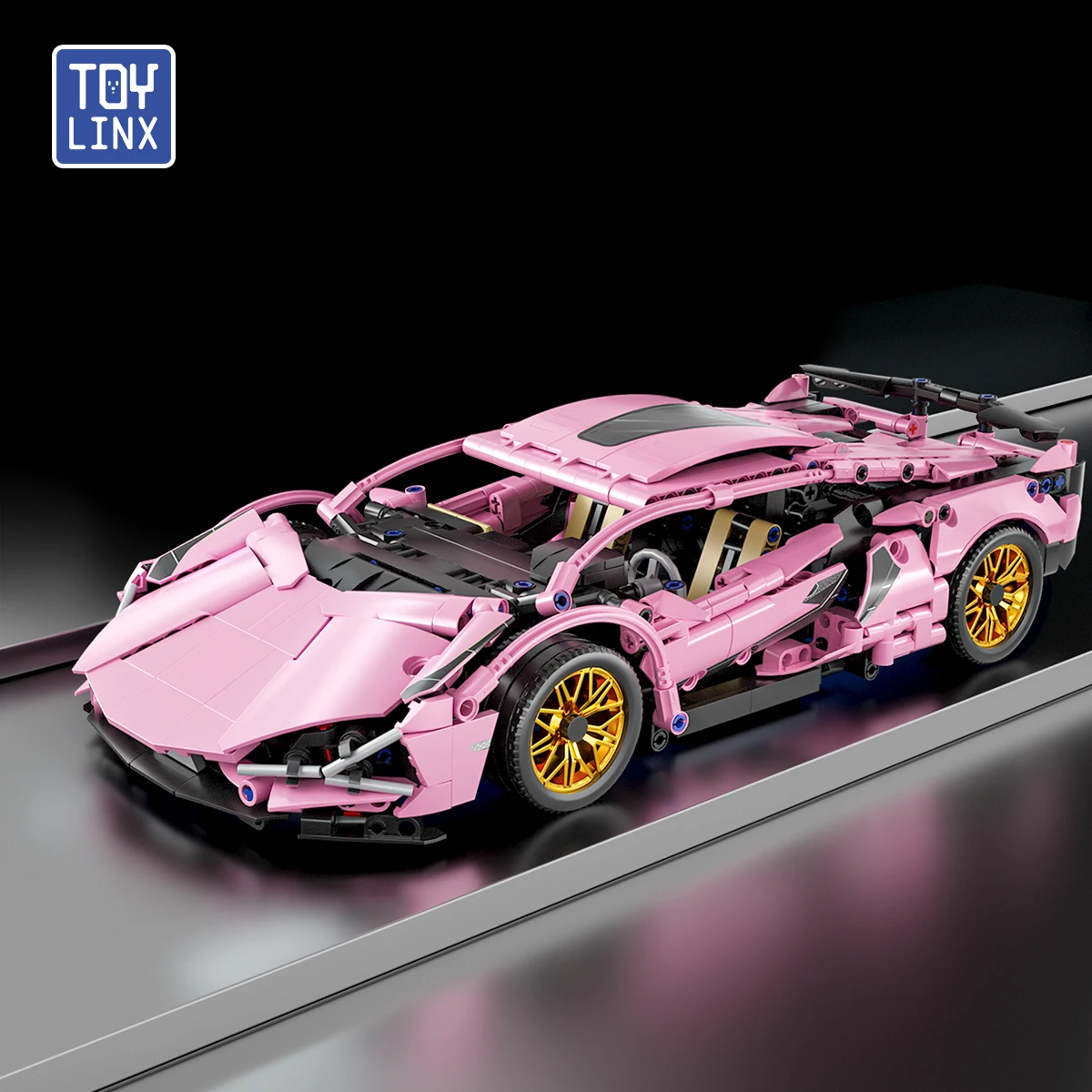 

TOYLINX супер автомобиль DIY строительные блоки гоночный автомобиль модель развивающие игрушки для взрослых и детей здание Рождественский фестиваль подарки на день рождения новый