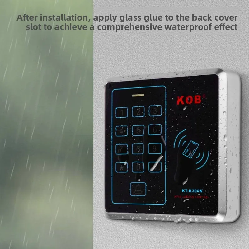 KOB Metal Waterproof Access Control System Integrated Machine Wooden Door Intelligent Electronic Password Swipe Access Lock