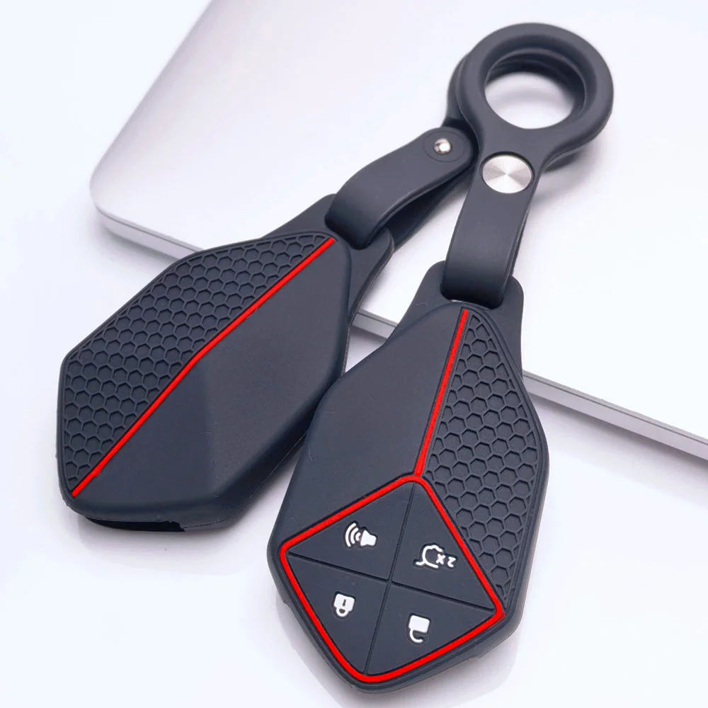 Soft Silicone Key Fob Case For Changan Deepal S7 S07 SL03 S05 G318 with finger holder Daily Protection Long Lasting