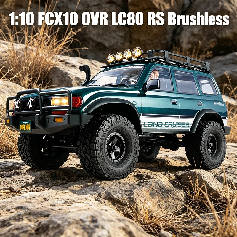 FMS 1:10 FCX10 OVR LC80 4WD Brushless Officially Authorized Limited Edition Simulation RC Climbing Car Off-Road Vehicle RS