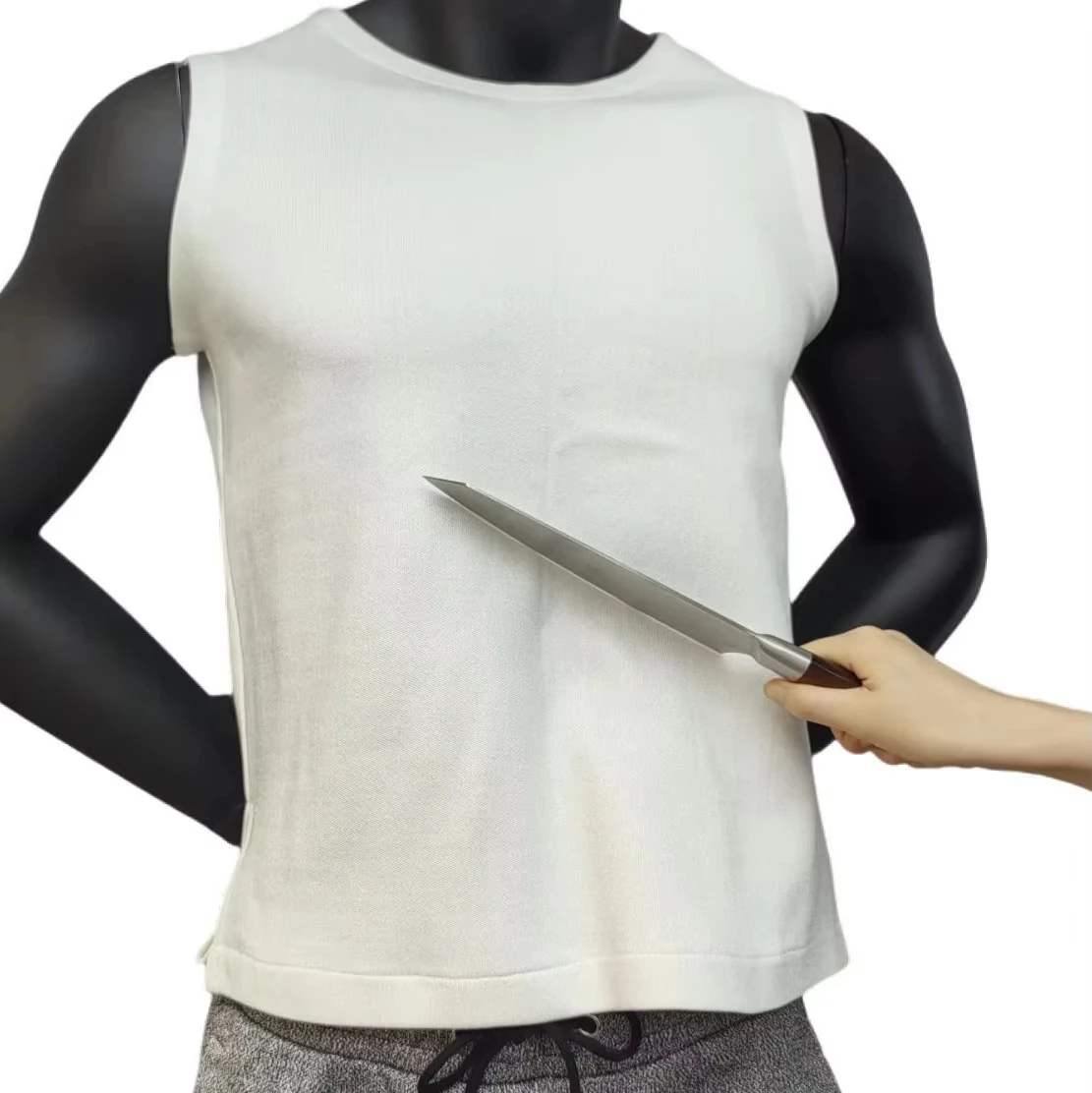 Soft Double Knit Anti Stab T-Shirt for All Genders Level 5 Cut Resistant Vest with Comfort Fit, Perfect for Duty, Training Daily
