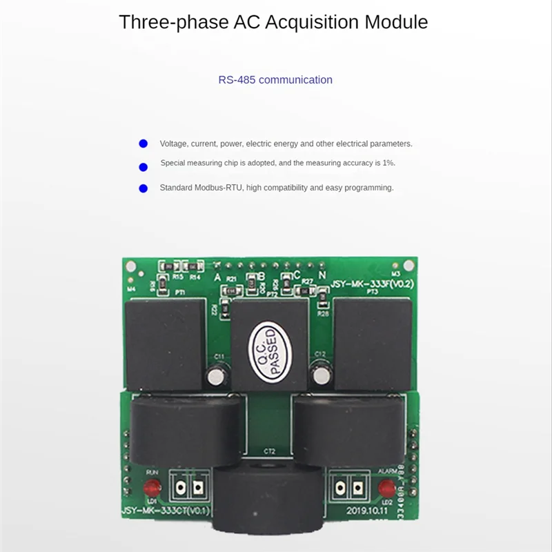 좋은 3상 RS485 미터 태양 에너지 모니터링 시스템 소형 전기 미터 새로운 에너지 충전 파일 미터
