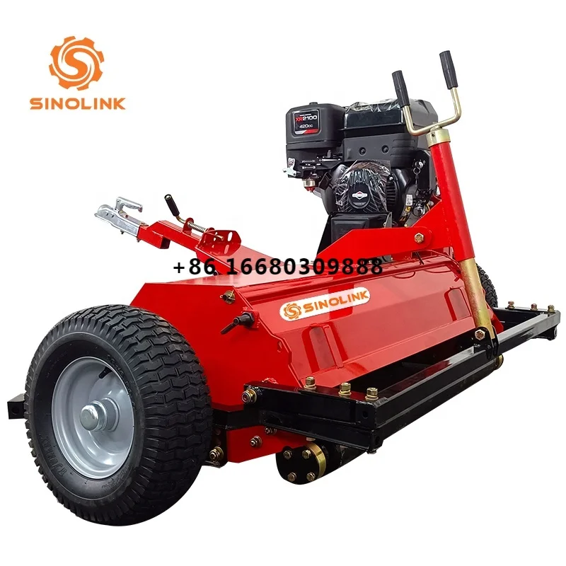 Strong ATV Flail Mower 15HP 14HP 13.5HP Gas Engine for Farm Garden Agriculture Easily Adjustable Cut Height Grass Cut Machine