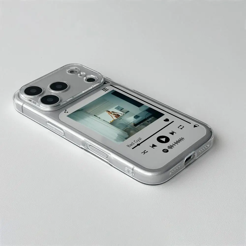 حافظة هاتف باد جيال لهاتف آيفون 17 16 15 14 13 12 برو ماكس بلس غطاء شفاف بفتحة رفيعة لامعة عالية الدقة