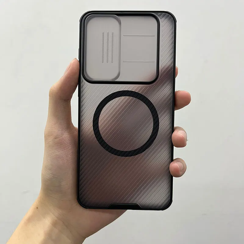 Etui magnetyczne do Samsunga S25 FE, NILLKIN CamShield Pro, materiał Eco PC+TPU, odporny na odciski palców i olej, pełna ochrona. — zdjęcie produktu 3