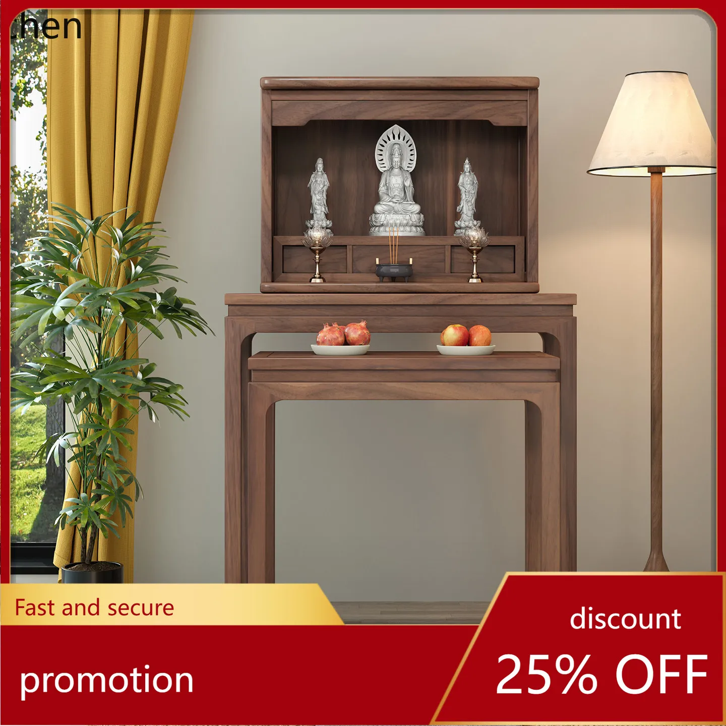 

Молитвенный столик HXL из массива дерева для Будды, священных обрядов и Бога богатства, для домашнего использования