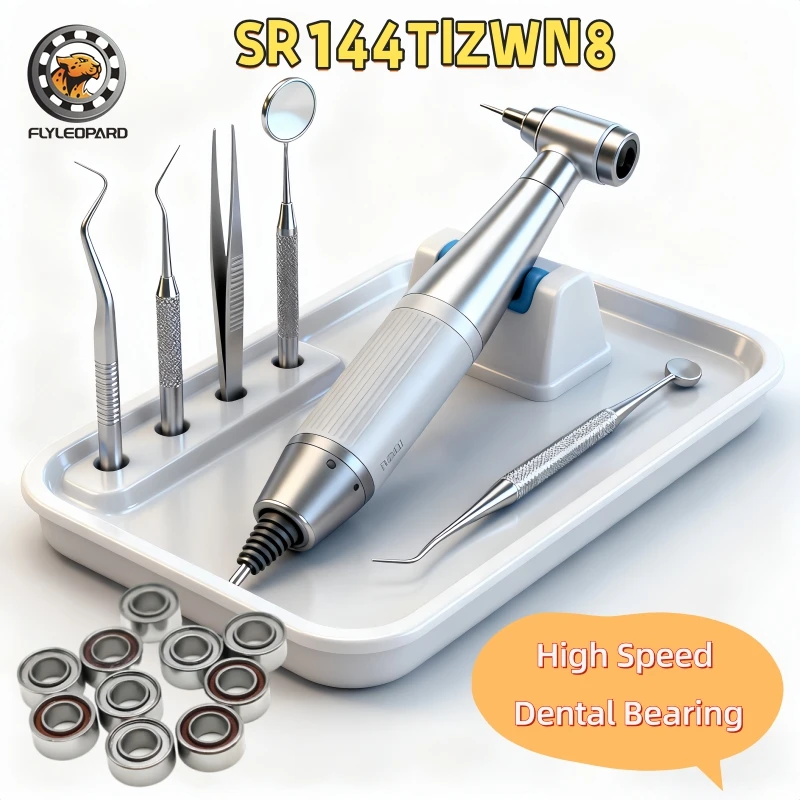 

10 шт., подшипник наконечника для стоматологической турбины SR144TIZWN8, керамический шарик 3,175x6,35x2,780 мм для лечения корневых каналов и шлифования протезов