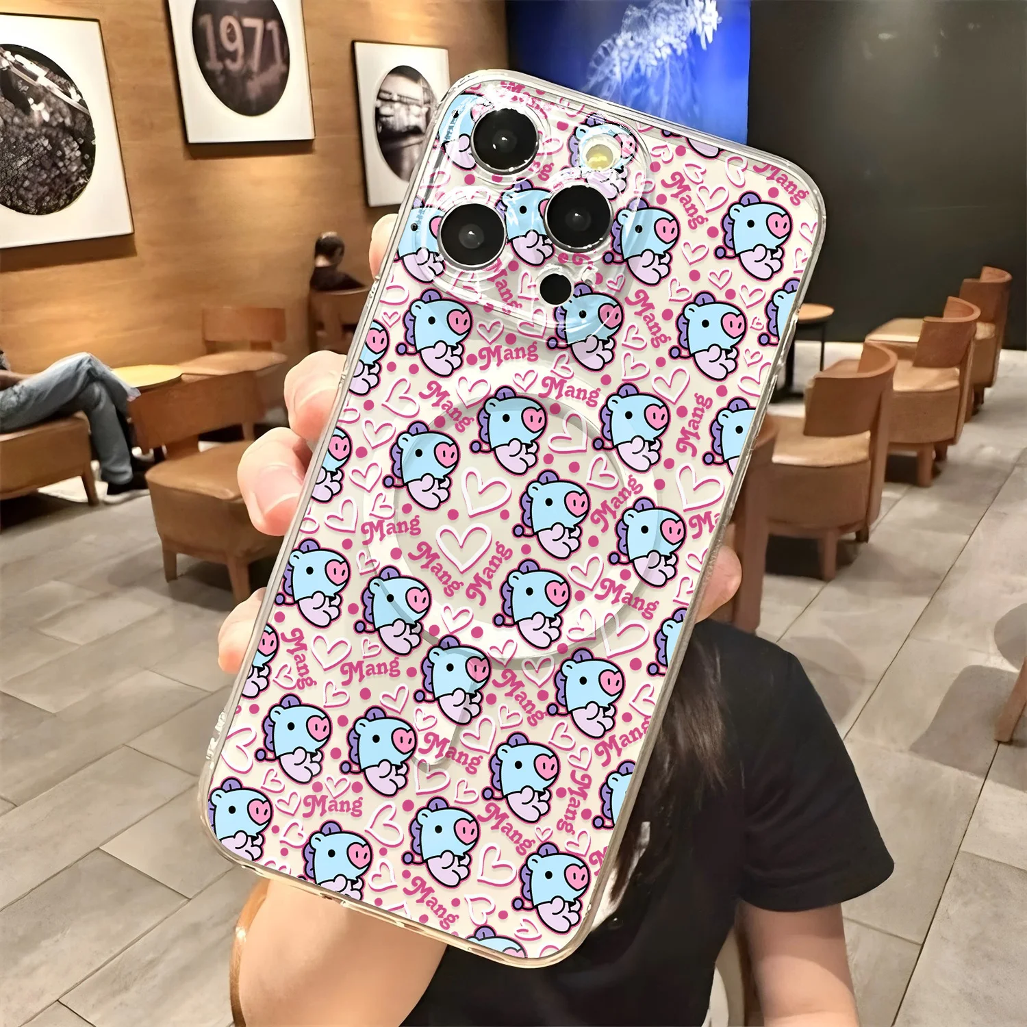 Hot Cute B-BT21 New Magnetic Phone Case For Samsung Galaxy S25 S24 S23 S22 S21 S20 FE Edge Plus Ultra 5G Soft Clear TPU Cover - view 5