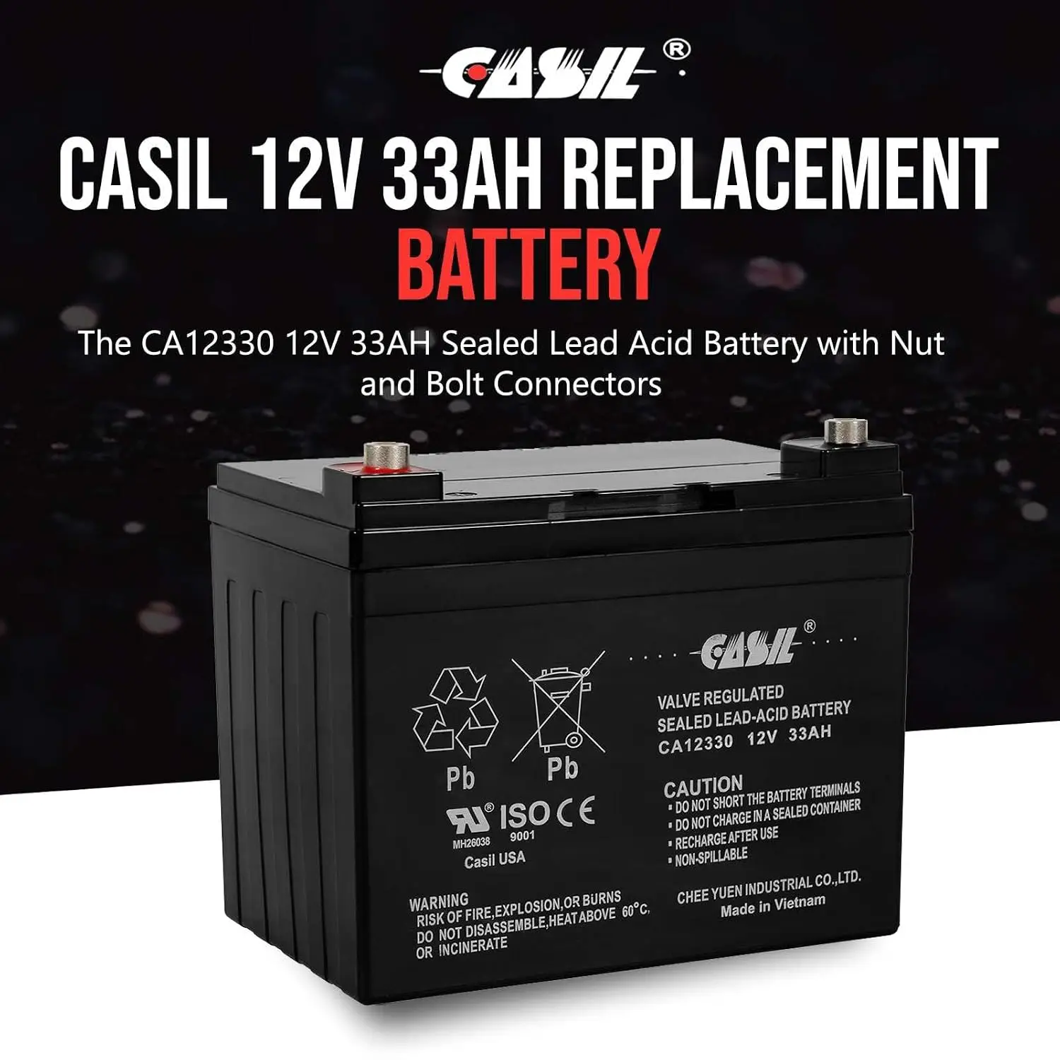 2-Pack 12V 33Ah AGM Wheelchair Batteries Compatible with Pronto M41 M50 M51 M61 M71 R32LX R50LX R51LX LX-4, Customized