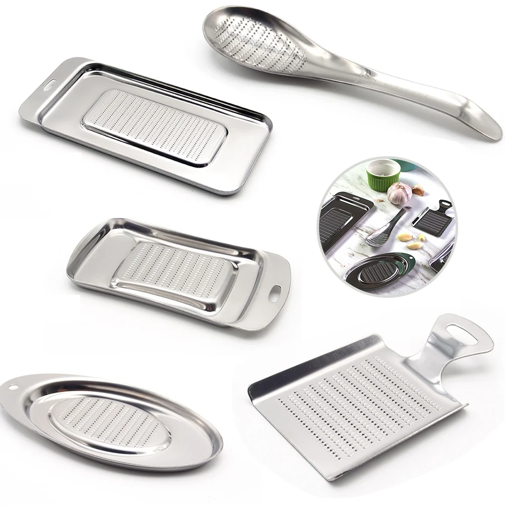 1PC Thickened Stainless Steel Multi Purpose Grater for Ginger Garlic Wasabi and Cheese Not Easily Deformed Kitchen Tool