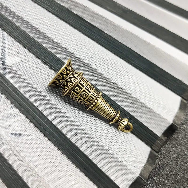 Brass Retro Gawu Box Bodhi Tower Pendant Pendant
