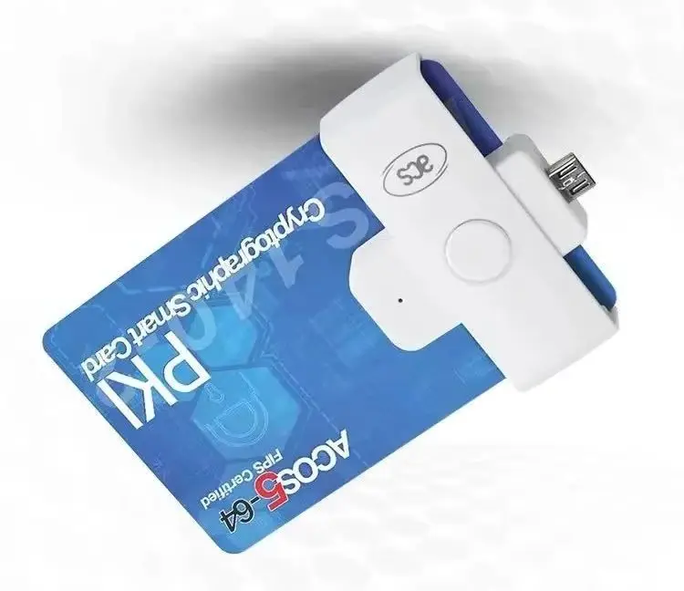 ISO 7816 EMV Portable Contact Smart IC Chip Card Reader Writer with Micro-USB ACR39U-ND