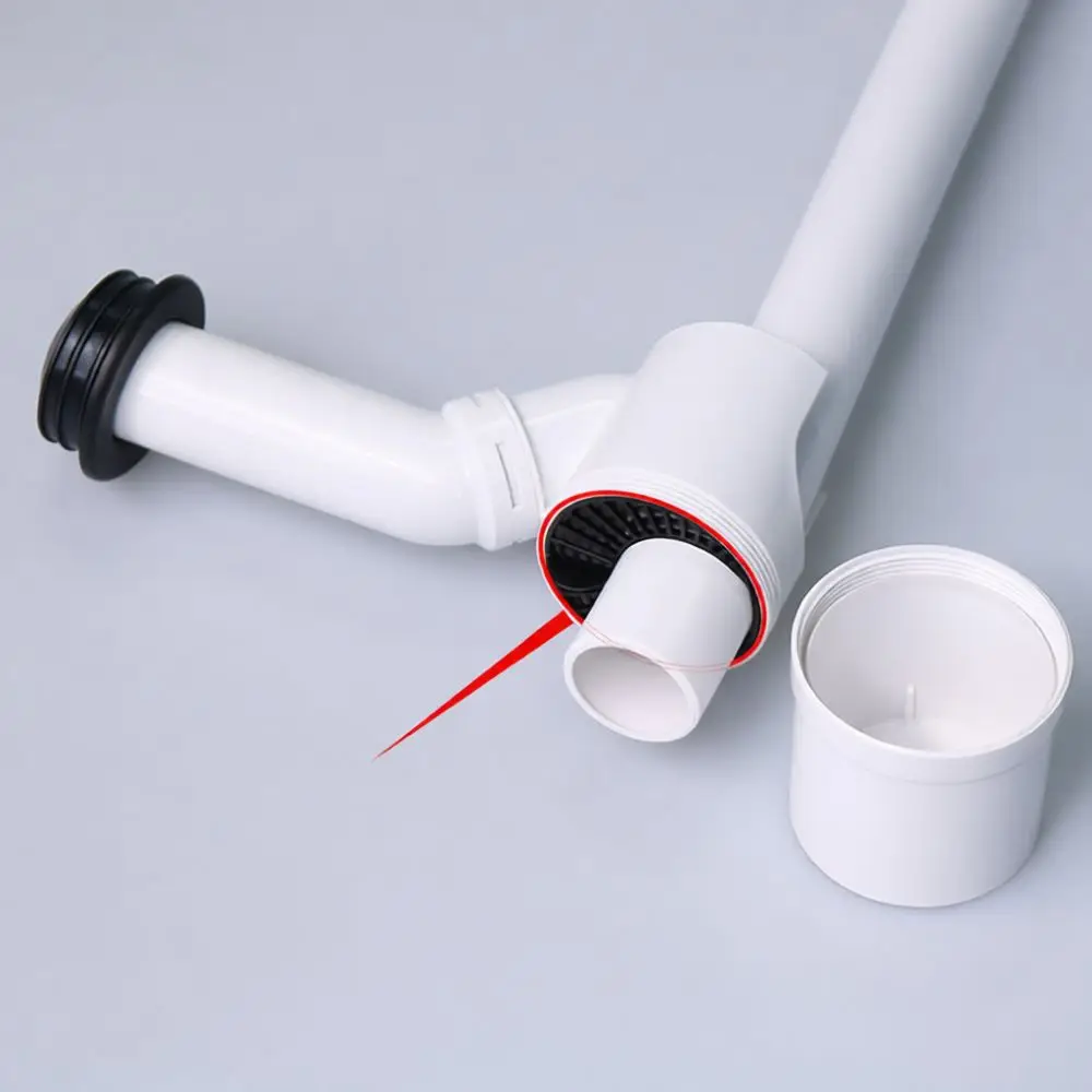 Compact Basin Drain Pipe For Geberit Wall System Adjustable S Trap Odor Blocking Pop Up Waste Hose Connector