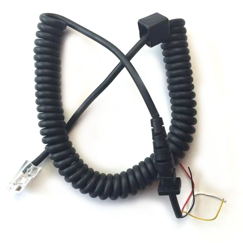 10 Stuks Vervanging Hmn3596a Ptt Microfoon Kabel Voor Kenwood TM-231 241 Motorola Gm300 Gm338 Gm3188 Icom HM-118N Serie Radio