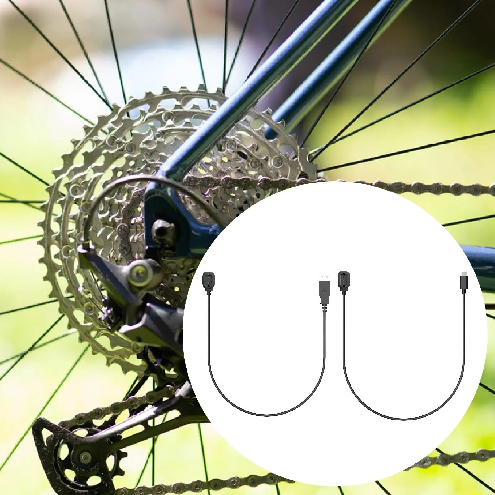 

Велосипедный кабель для зарядки, портативный велосипедный аксессуар, электронные переключатели для велосипеда, часть 61,02 дюйма, замена для 12-скоростной системы Di2