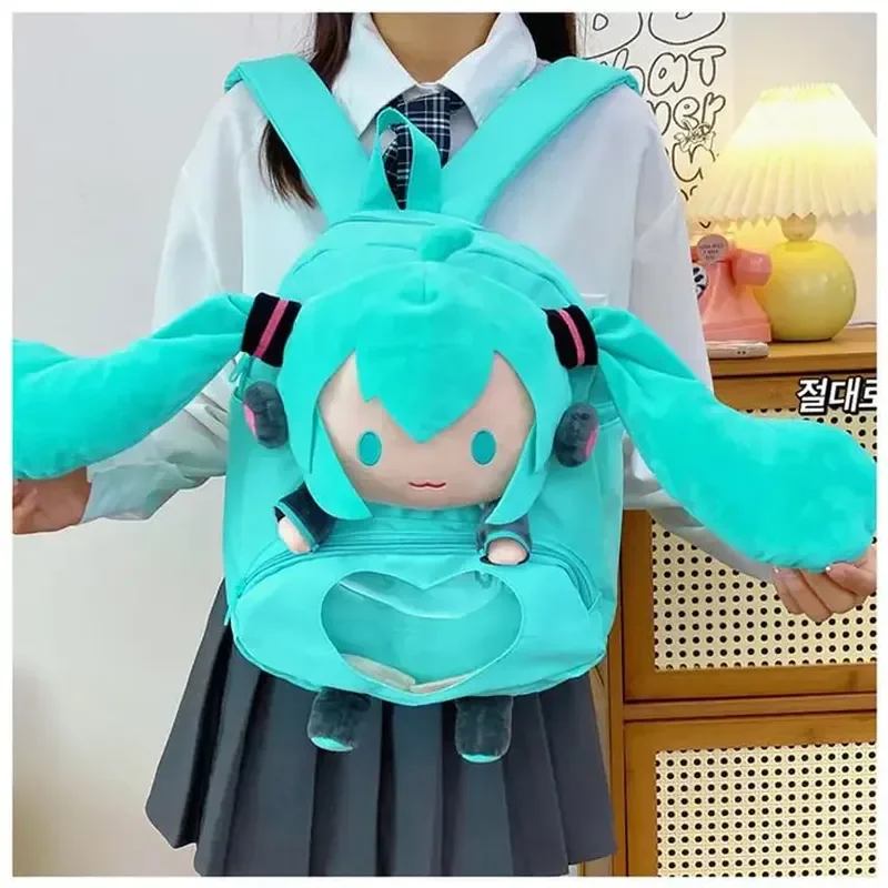

Cute Hatsune Itabag Large Capacity Cartoon Anime Backpack Multi-Functional School Bag Creative Character Design Ideal Day Gift