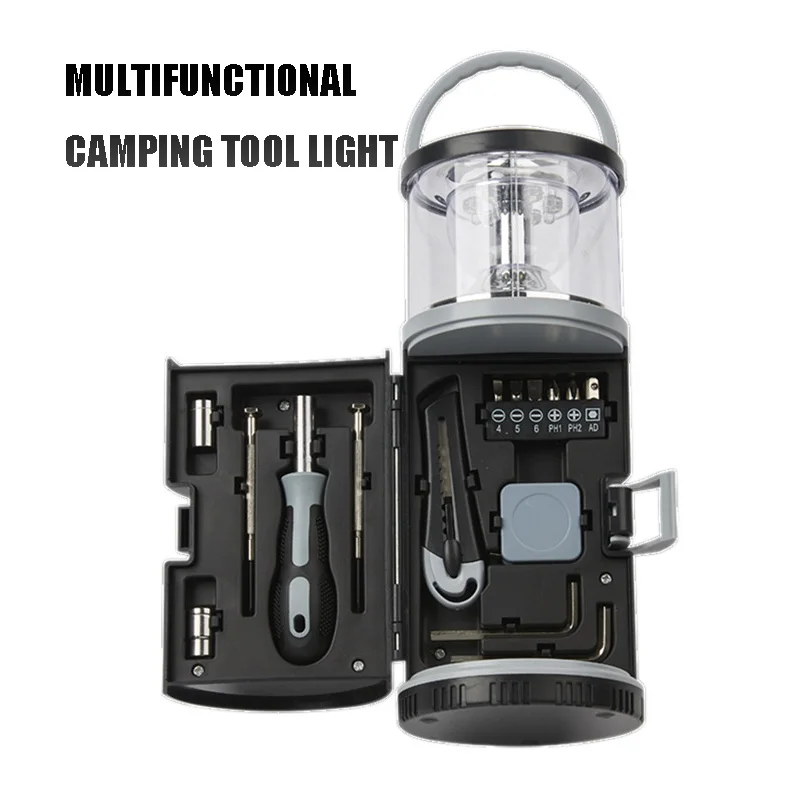 

LED Light with Tool Kit Fishing Gifts Fishing Tool Kit for Men Dad Husband Multitool Kit Gifts for Camping Hiking Multi Lighting