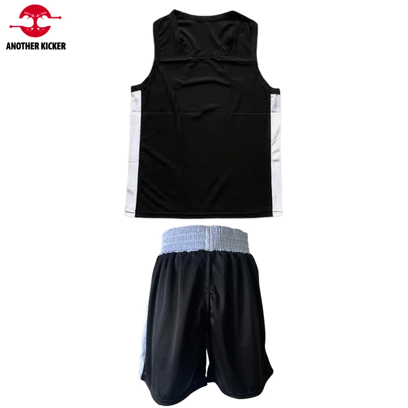 Sanda Wushu Uniform Boxing Shorts Shirt Set Muay Thai Shorts Men Women Kids Quick Dry Gym Martial Arts BJJ MMA Training Clothing