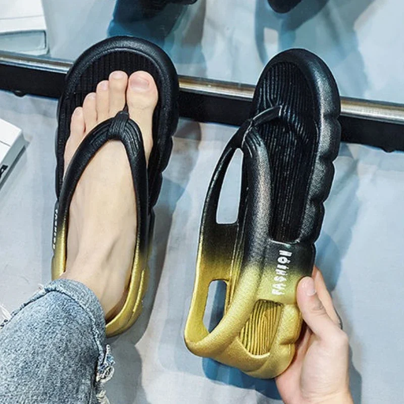 

Beach Men's Sandal Sports Height Flip Flops Daily Use Summer 2025 in Welcome Deal New Design Luxury H Styles Wholesale Male Shoe