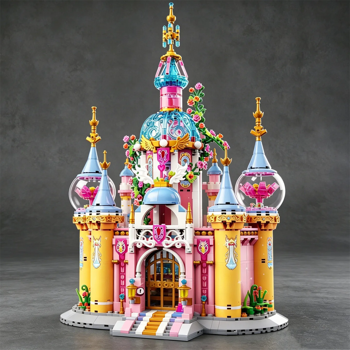 MOC figurines New Princess Series Windsor Castle Treehouse Building Blocks: Large Castle Palace—Perfect as a Toy or Puzzle Gift