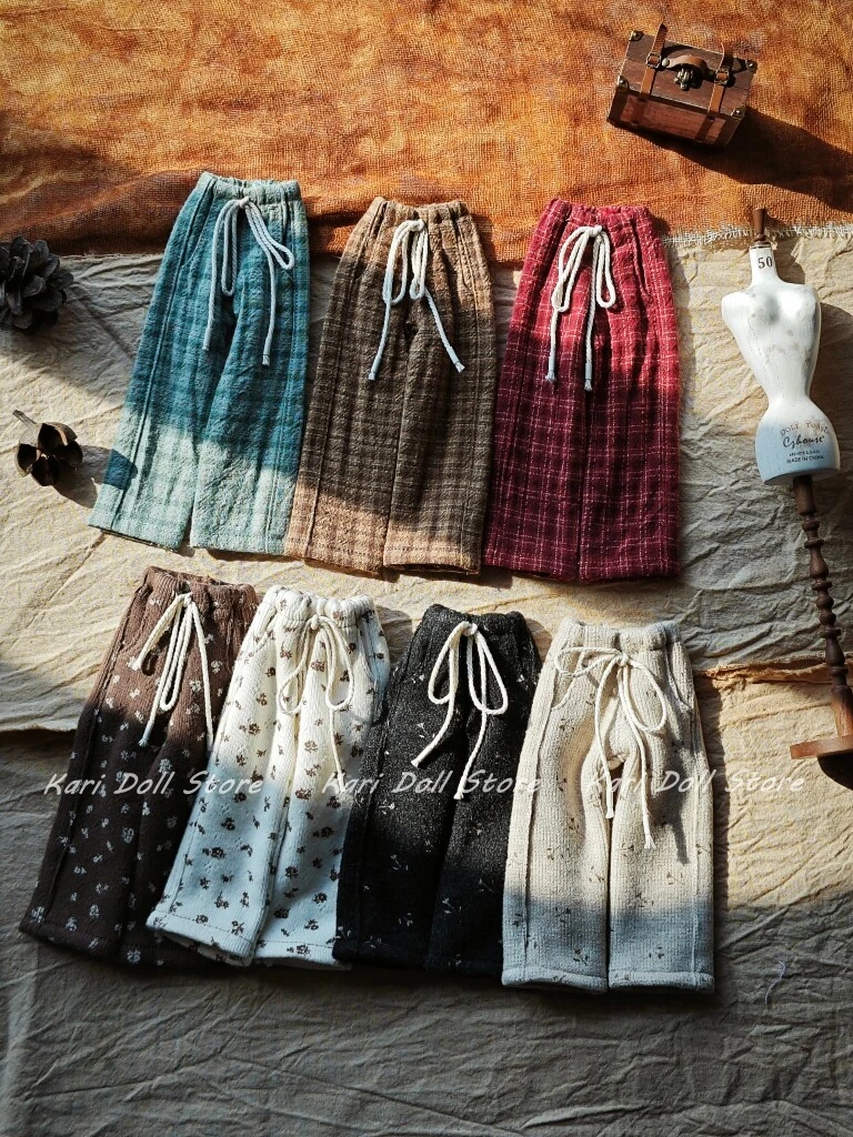 

2026 Kari Doll Clothes and skirts for Landazz Landoudou Landazz ob24 ob22 Doll Lace up floral plaid pants