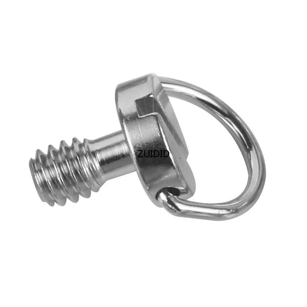 1/4 Camera Screw for Quick Release Plate 1/4 inch Folding D-Ring Adapter Tripod Monopod Camera Fixing Screw