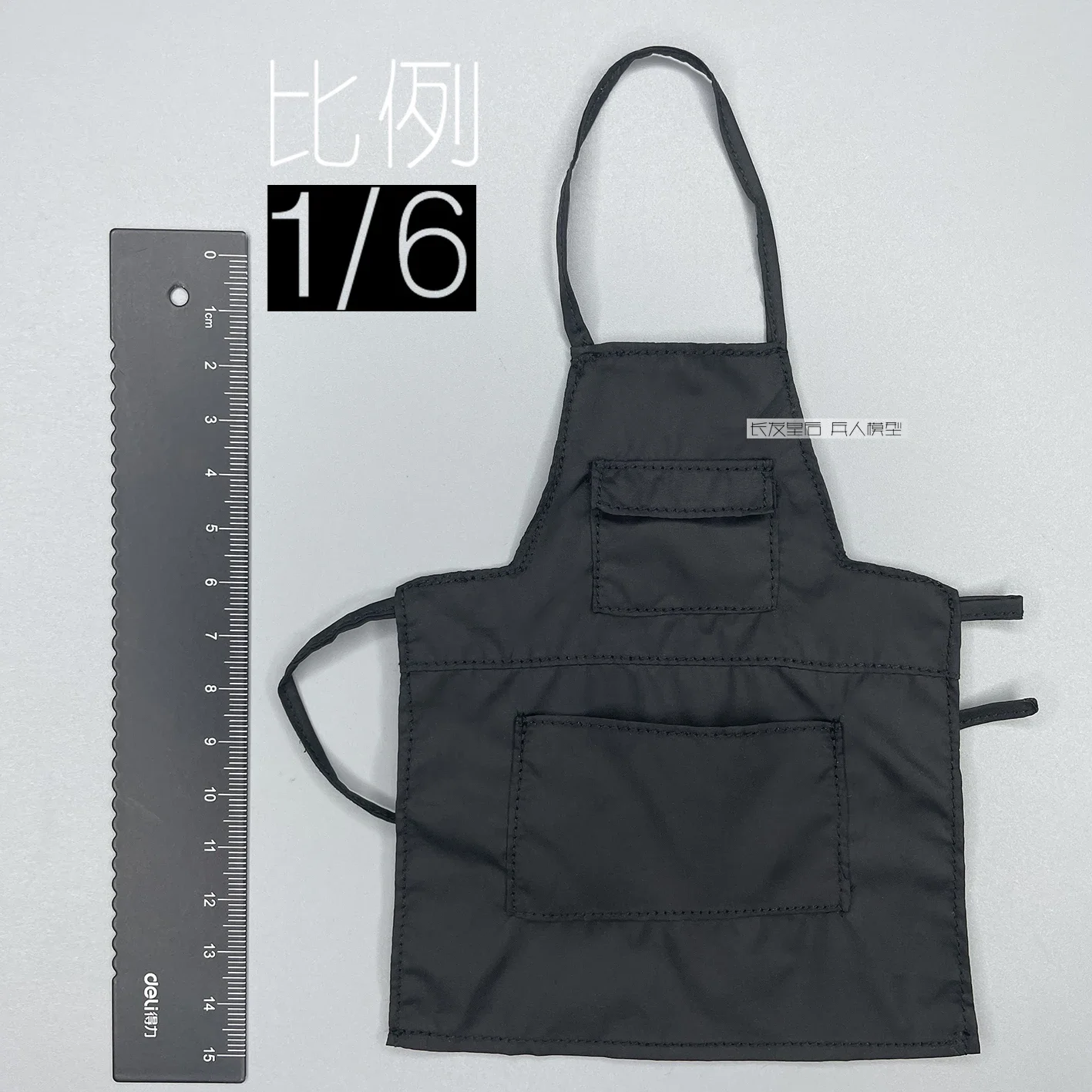 1/6 Scale Soldier Black Apron Model for 12'' Figure