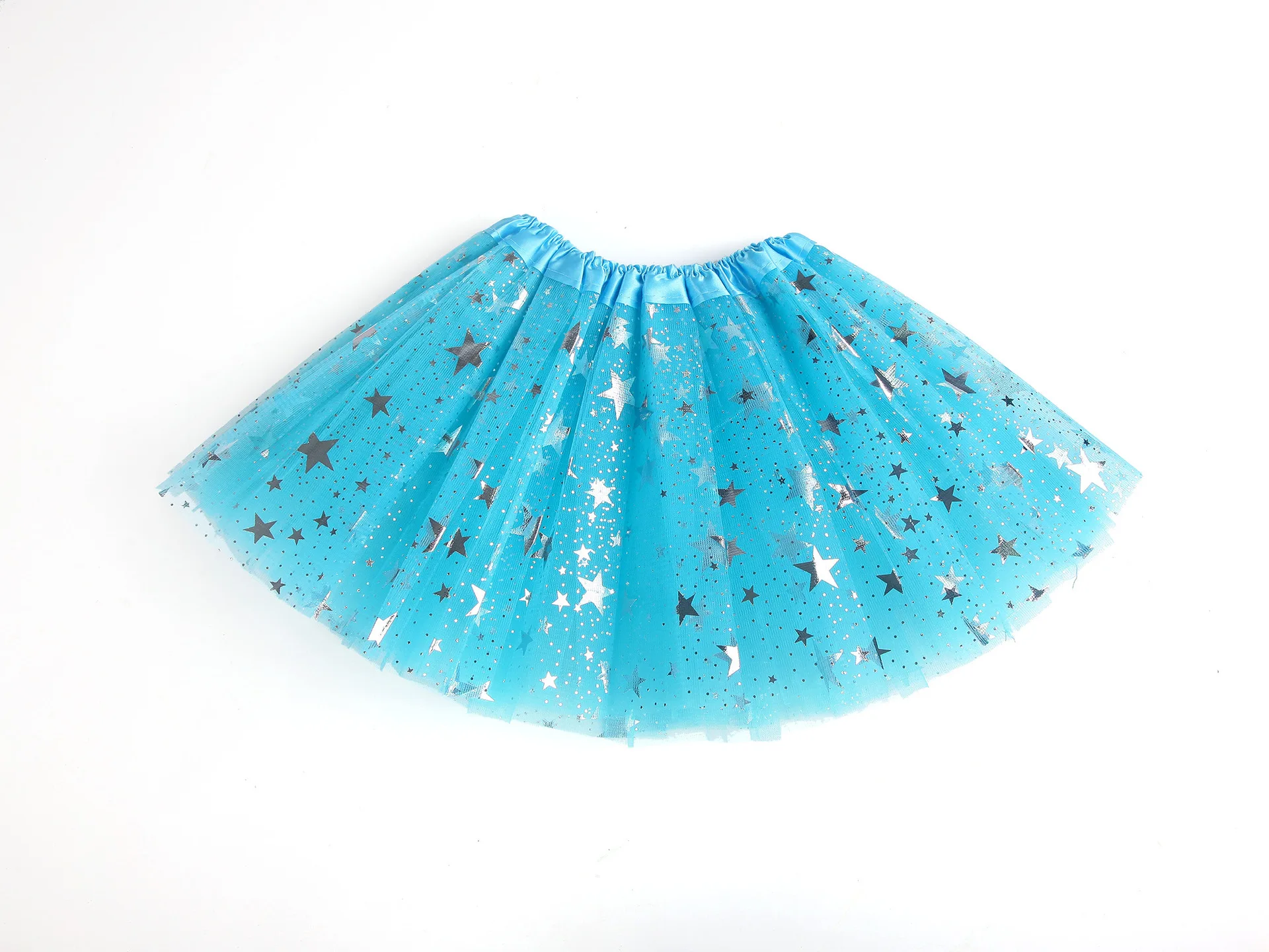 New Fashion Kids Girls Baby Tulle Star Sequins Princess Tutu Skirt Outfits Costume Bouffant Skirt Big Pentacle Net Gauze Skirt