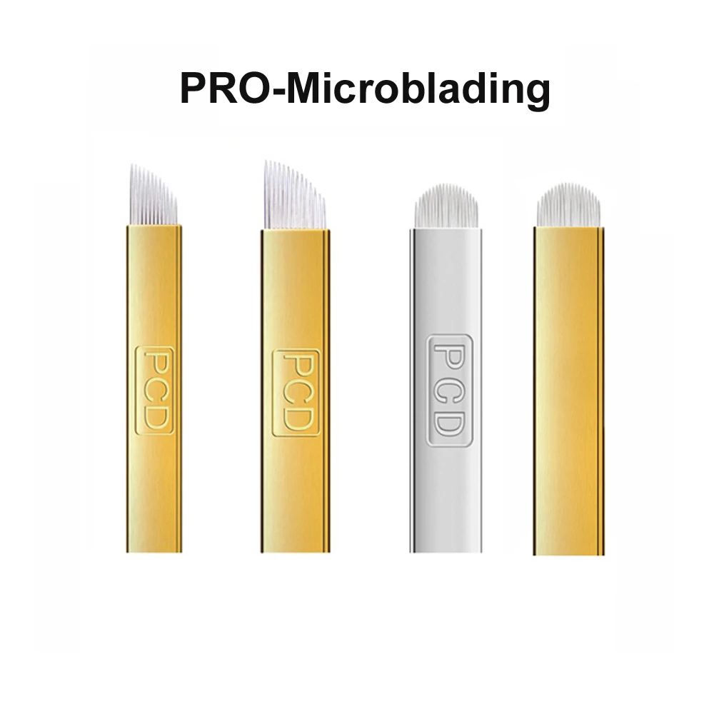 PCD Microblading Nadeln Permanent Make-Up Manuelle Augenbraue Klinge Nadeln Für 3D Stickerei Hand Tattoo Stift