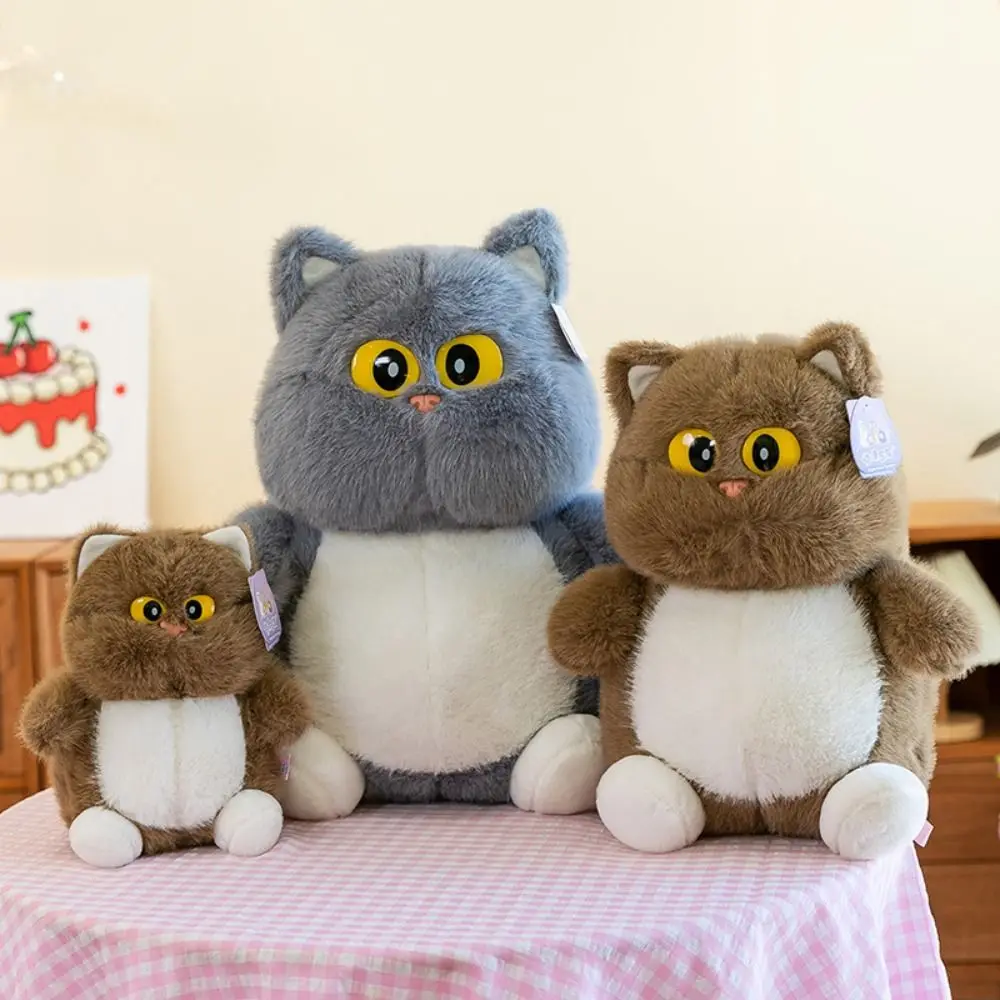 

Мягкие игрушки, мультяшная плюшевая кукла с большими глазами, мягкая кавайная плюшевая игрушка в виде кота, пушистая милая кукла с котами, домашний декор