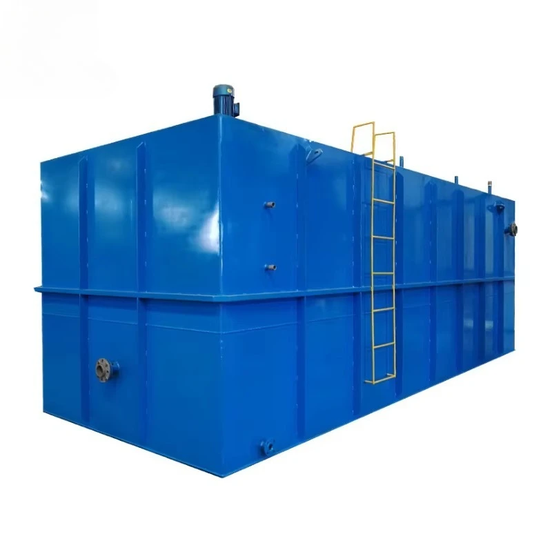 Integrated Sewage Waste Water Treatment Plant with PLC Control Pump & Motor 1 Year Warranty-Carbon Steel Equipment