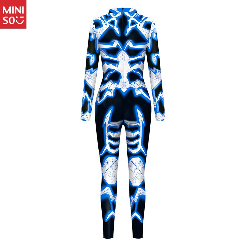 بدلة مينيسو الخيال العلمي |   طباعة عظمة البرق الأزرق والأبيض، زي تنكري #2