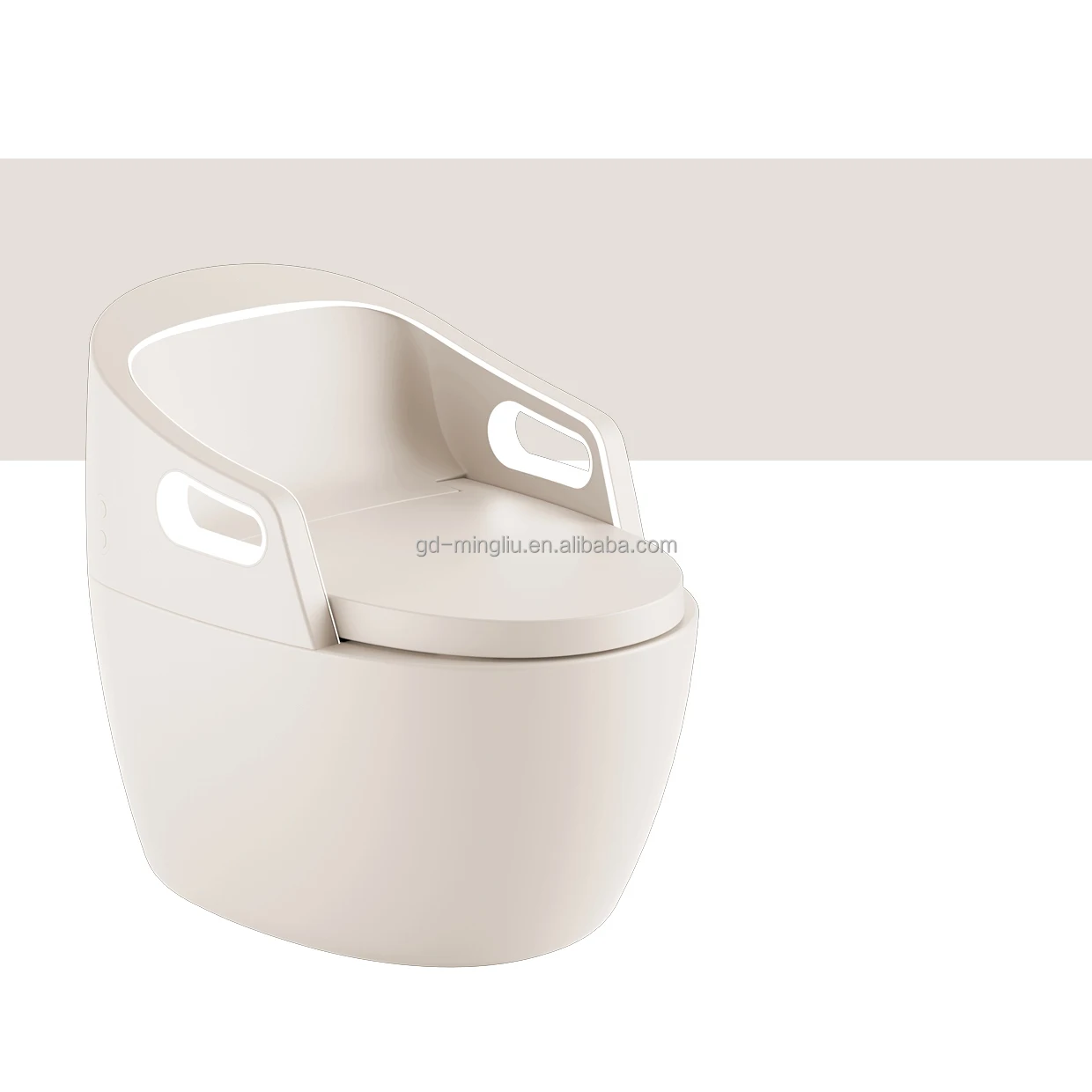 New Design Smart Toilet With Armrest Ensuite Smart Night Light Toilet Beige White Color Ceramic Smart Deodorant Toilet