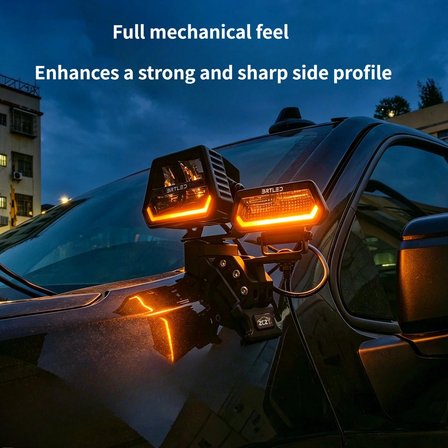 For BYD Leopard 8 DENZA B8 2024 2025 2026 Car A-Pillar Dual Light Expansion Bracket Hood LED Spotlight Quick-Release Light Stand