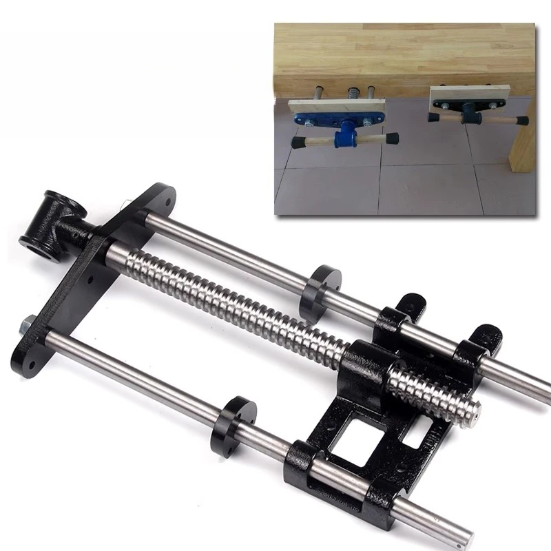 

Woodworking Table Guide Rod Working Bench Lever Operating Bench Vise Clamping Clamp Double Connecting Rod Cast Iron