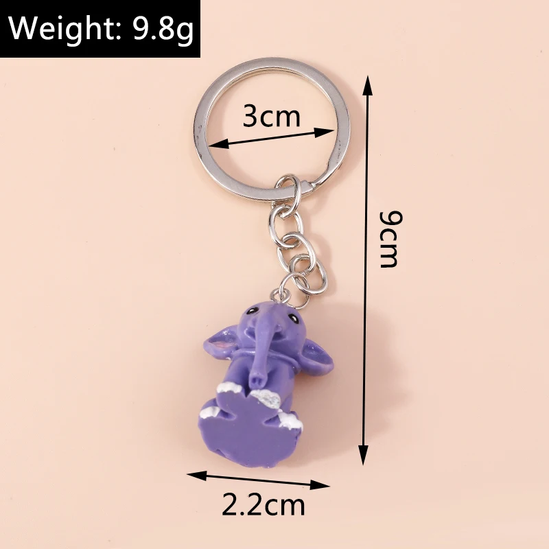 Niedliche kleine gelbe Ente Schlüssel bund bezaubert Frauen Männer kreative Tier Schlüssel ringe für Auto Schlüssel Handtasche Anhänger DIY Schmuck Geschenke – Detail 12